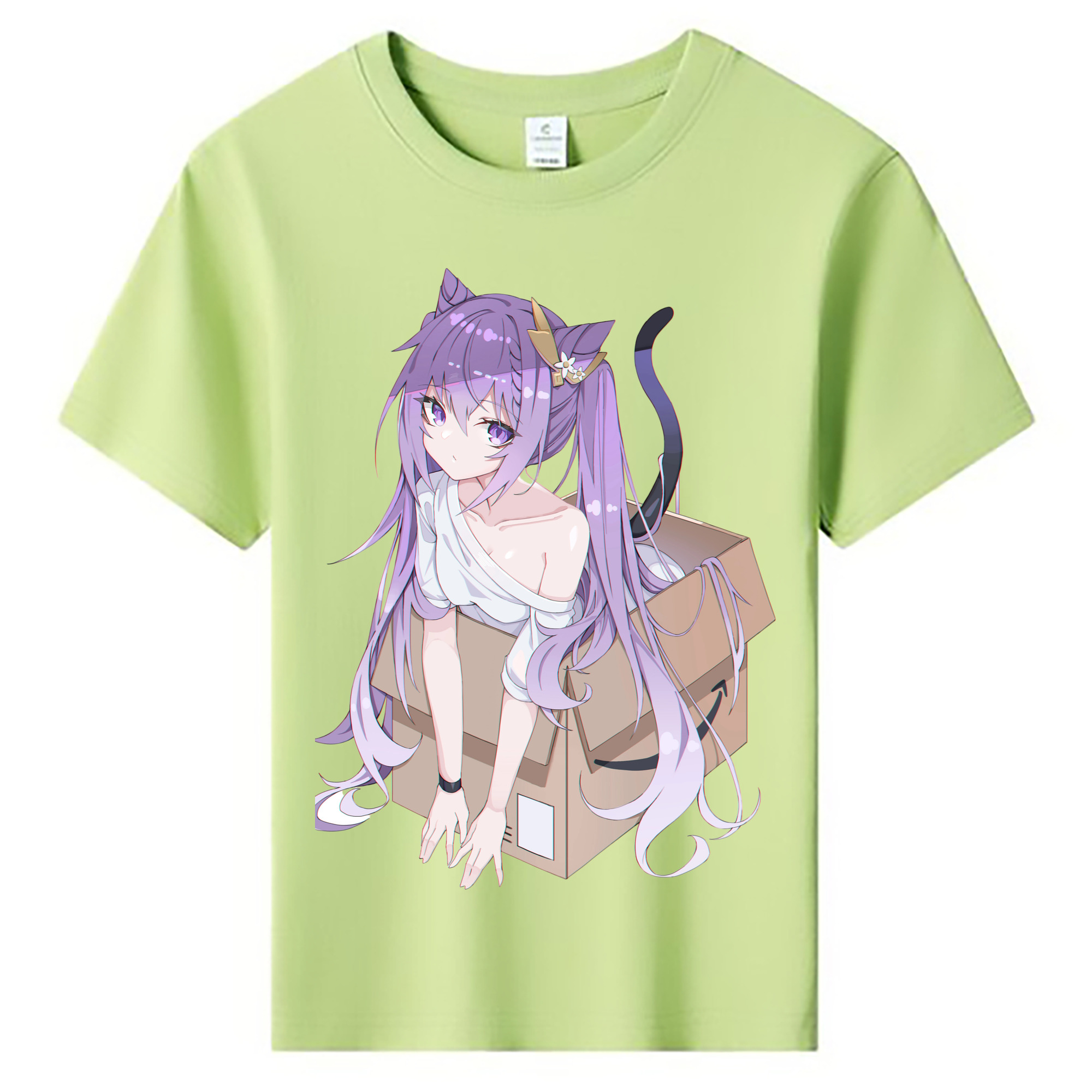 げんし神 刻晴 こくせい genshin Kokusei 綿100％キッズTシャツ（フロントプリント）